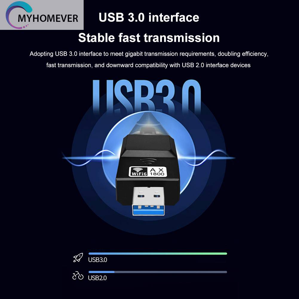 Bộ ChuyểN ĐổI WiFi6 6dBi Băng Tần KéP 5GHz 2.4GHz, Thẻ MạNg WiFi6