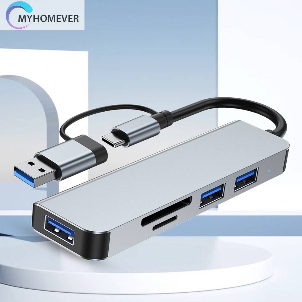 Bộ Hub USB 3.0 5 Trong 1 Hỗ Trợ TF / PD Cho Laptop