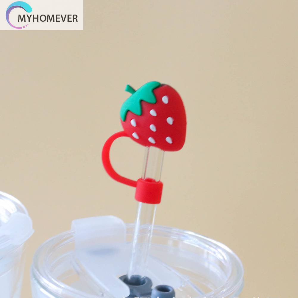 Set 8 Nắp Đậy Ống Hút Chống Bụi Dễ Thương