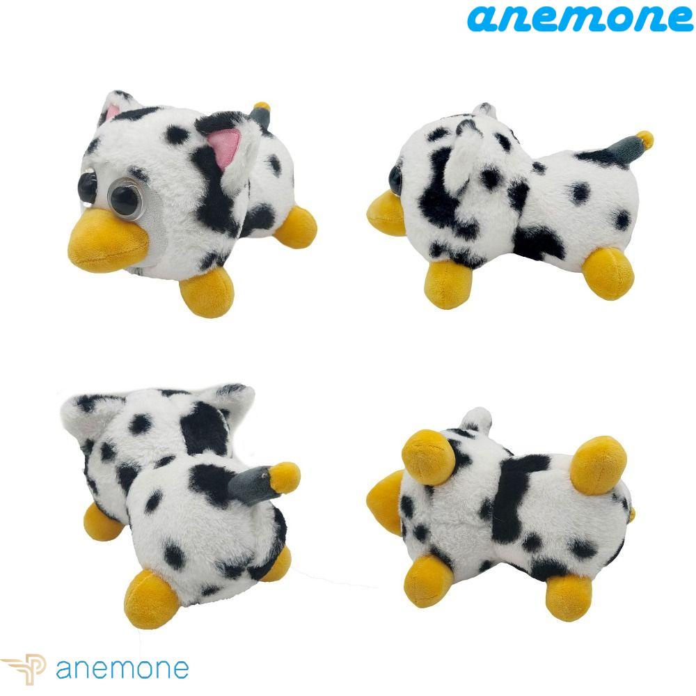 ANEMONE Gối Ôm Nhồi Bông Hở Ngón Hình Bò Sữa Bằng Vải Cotton Nhồi Bông Dành Cho Trẻ Em