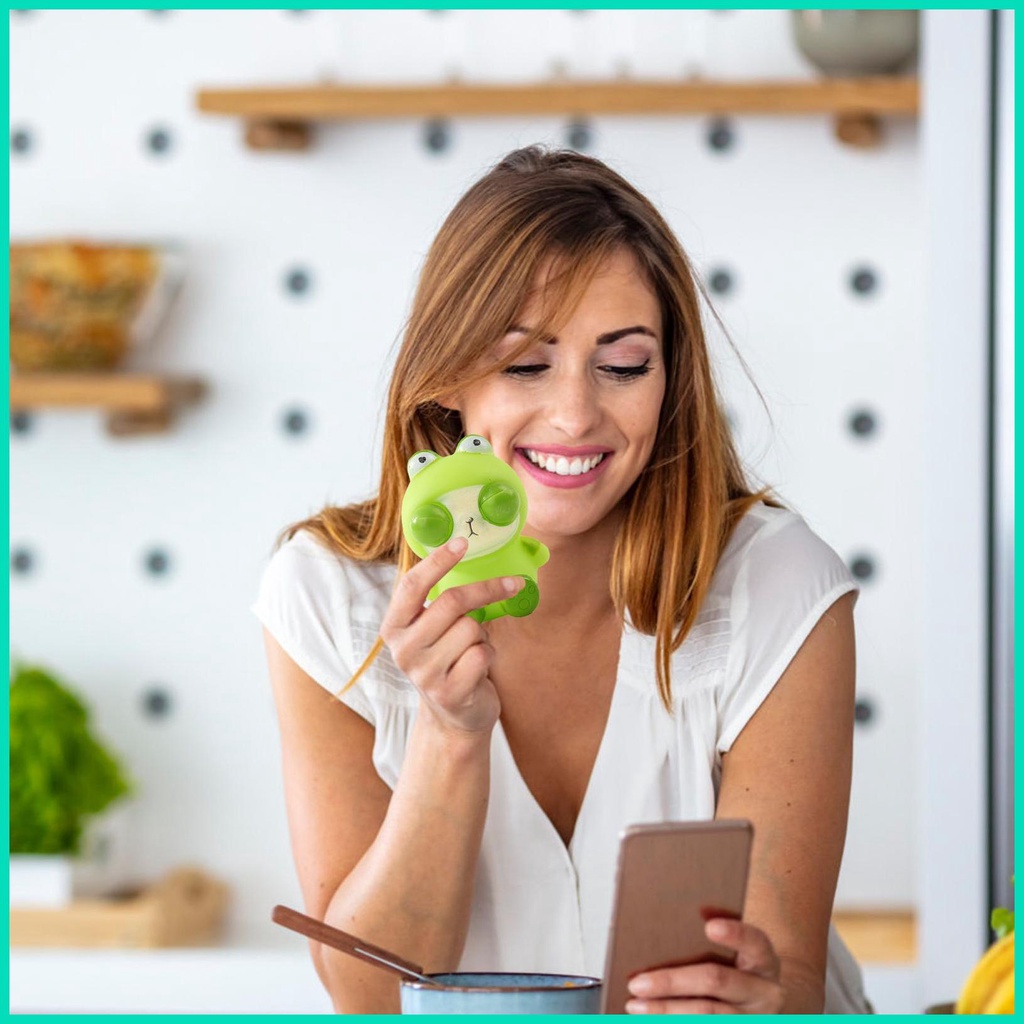 Đồ Chơi Nắn Bóp Đàn Hồi Giảm Stress Hình Đôi Mắt Động Vật Mềm Mại