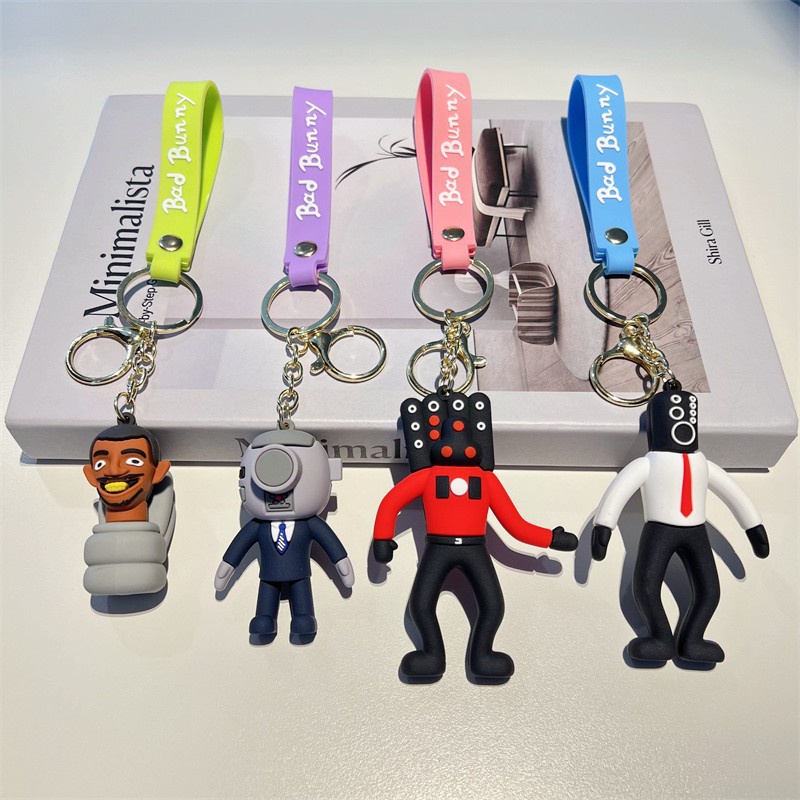 Móc Khóa Nhựa PVC Hình Búp Bê Hoạt Hình Đáng Yêu