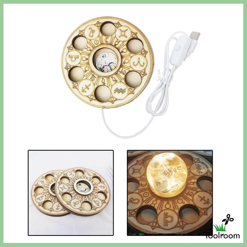 Đế Đèn LED 3D Bằng Gỗ Dùng Trang Trí Phòng Khách / Phòng Ngủ / Quán Bar