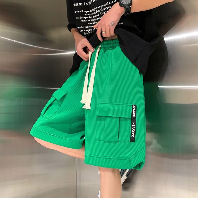 Quần Short Bóng Rổ Phối Dây Rút Thời Trang Đường Phố Cá Tính Cho Nam