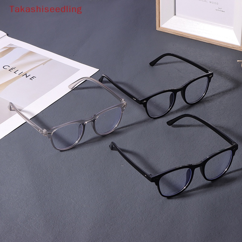 Mắt Kính Gọng Tròn Trong Suốt Siêu Nhẹ Chống Bức Xạ Cho Nam Nữ