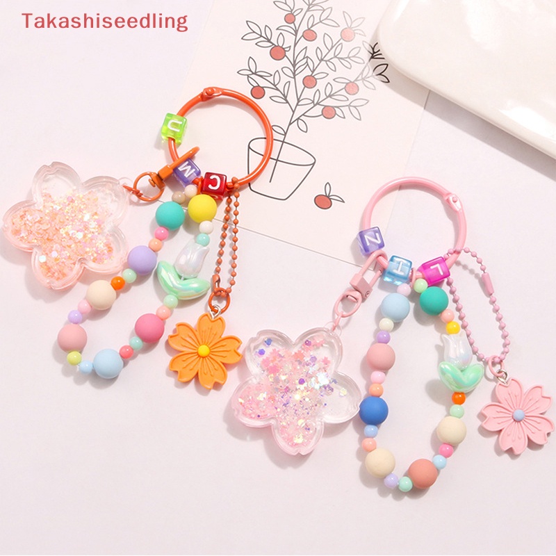 Móc Khóa Hình Hoa Anh Đào Nhiều Màu Sắc Dễ Thương