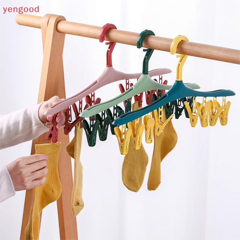 Kẹp Nhựa Phơi Quần Áo / Vớ 8 Kẹp Chống Thấm Nước Tiện Dụng Cho Nhà Tắm