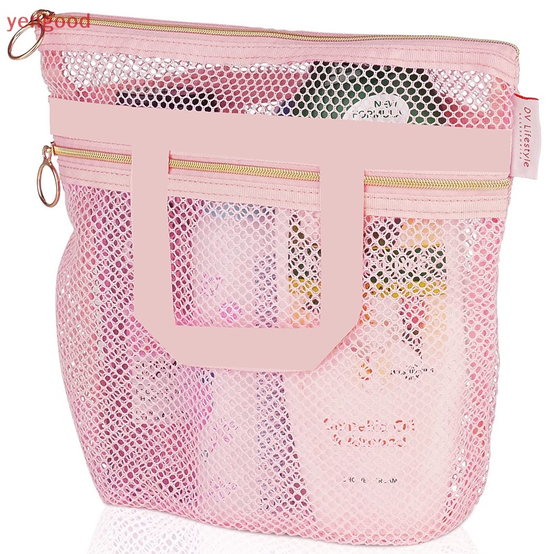 Túi Lưới Trong Suốt Đựng Mỹ Phẩm Tiện Dụng Khi Đi Du Lịch
