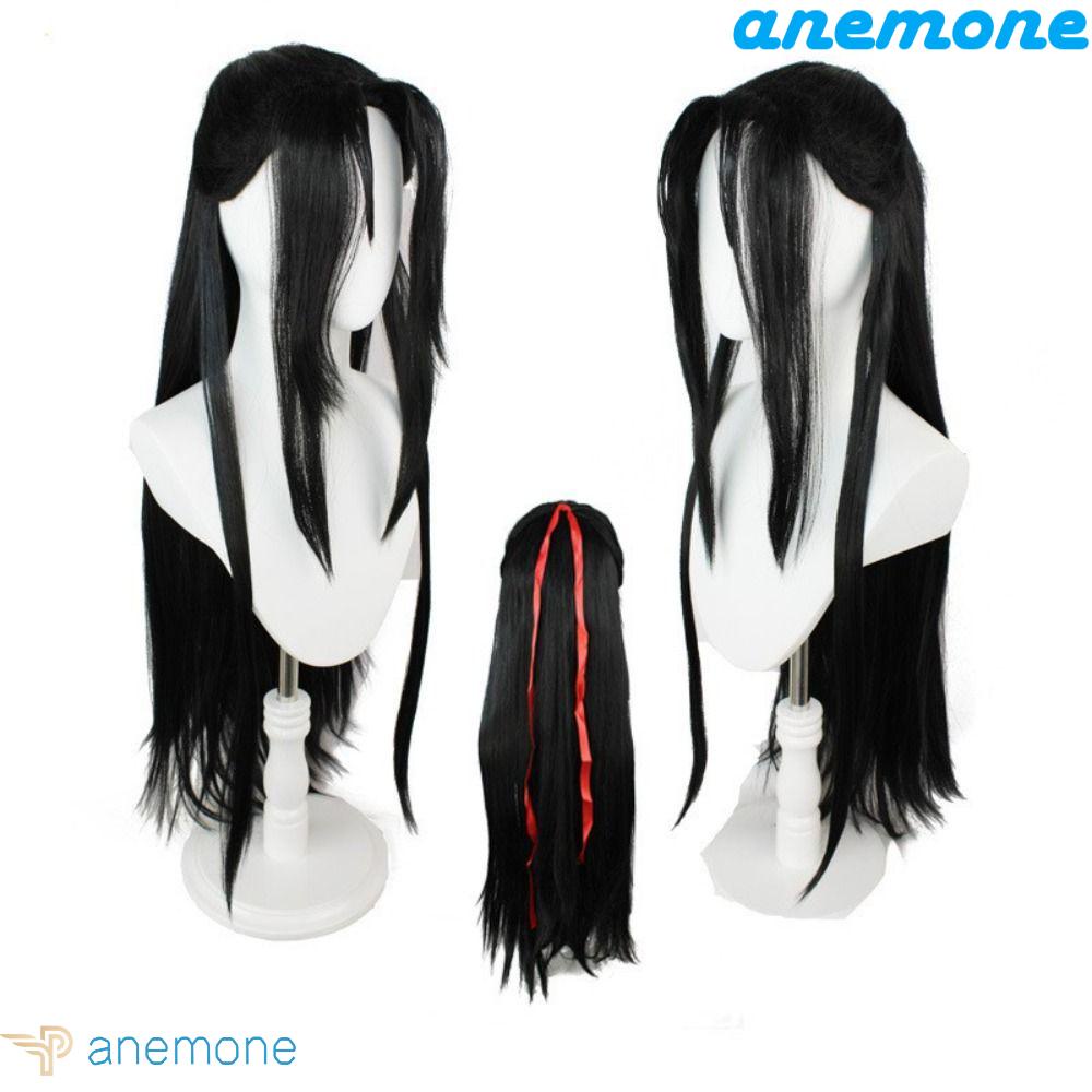ANEMONE Wei Wuxian Tóc Giả Dài Thẳng Màu Đen Hóa Trang Nhân Vật Anime Trung Quốc Grandmaster Of Demonic Dịp Halloween