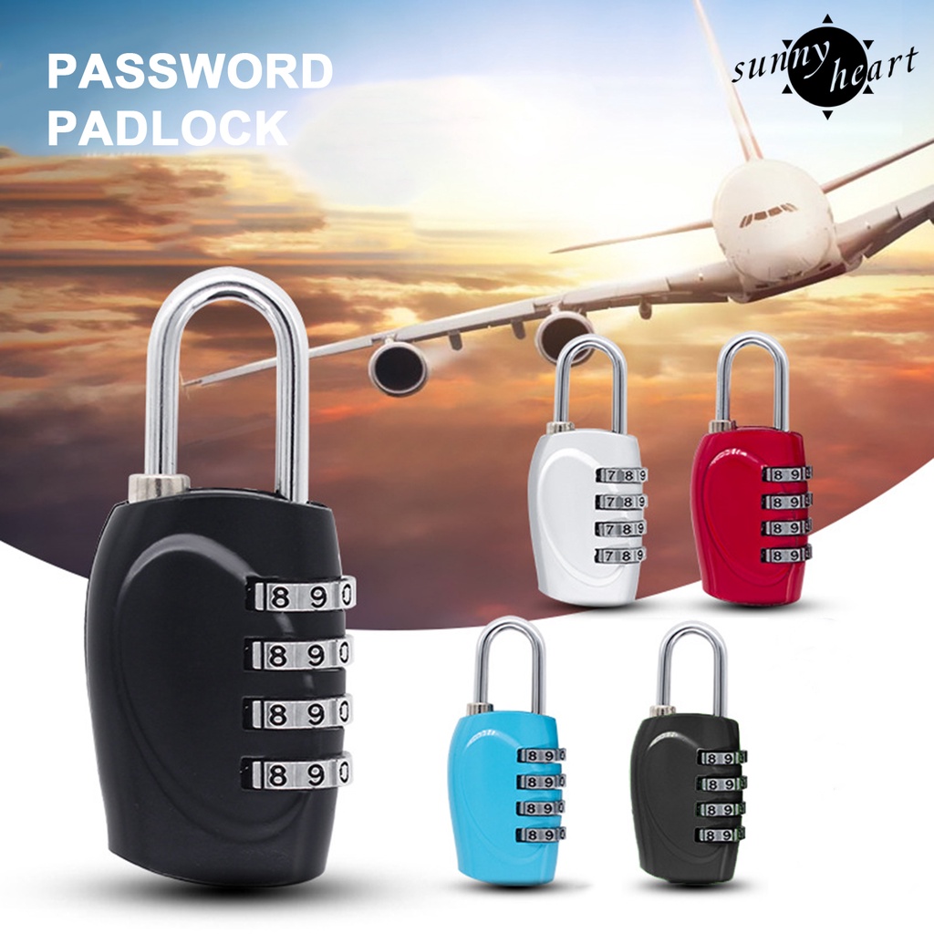 Ổ Khóa Mật Khẩu 4 Chữ Số Bằng Hợp Kim Kẽm Chống Rỉ Độ Bền Cao Màu Sắc Tươi Sáng