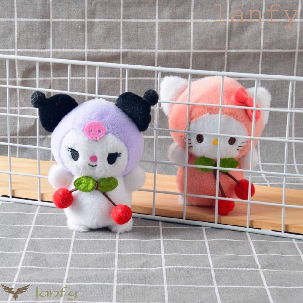 LANFY Móc Khóa Quả Cherry Nhồi Bông Dễ Thương Y2K