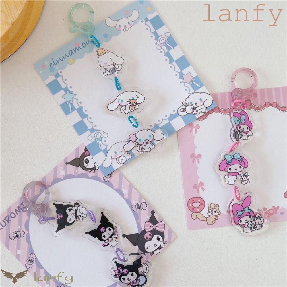 LANFY Móc Khóa Hình Búp Bê Nhiều Màu Sắc Dễ Thương