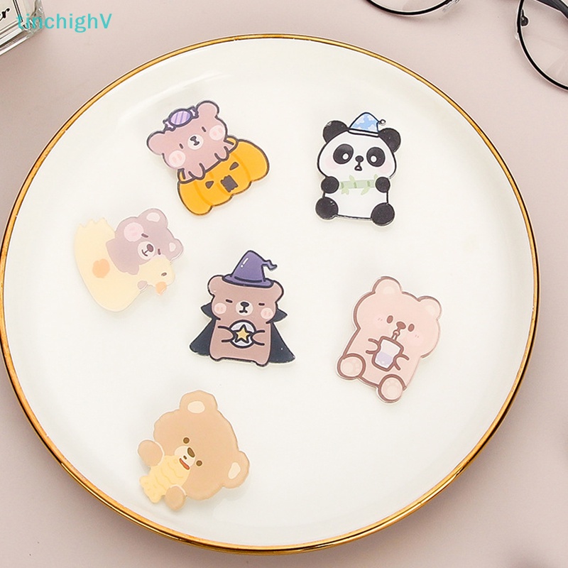 Ghim Cài Áo Bằng Acrylic Hình Hoạt Hình Dễ Thương Phong Cách Hàn Quốc