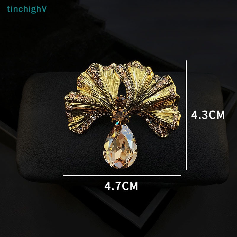 [TinchighV] Ghim Cài Áo Đính Pha Lê Thời Trang Vintage Cho Nữ
