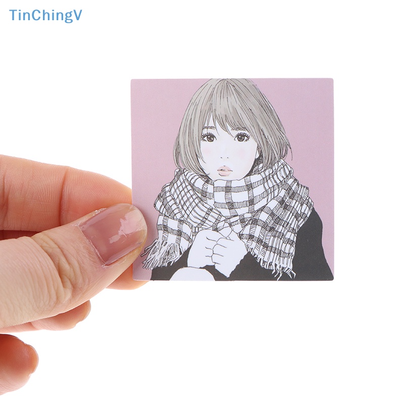 Bộ 100 Miếng Dán Hoạt Hình Cô Gái Otaku Welfare Dễ Thương Dùng Trang Trí Điện Thoại