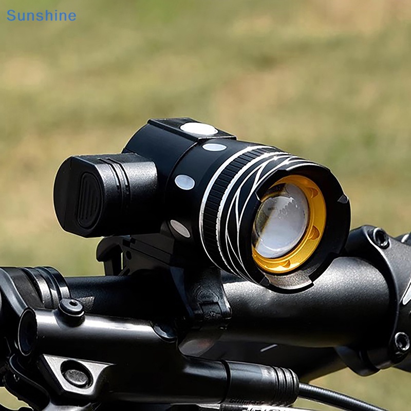 Đèn LED 2000mAh Gắn Phía Trước Xe Đạp Có Thể Sạc Lại Bằng Cổng USB