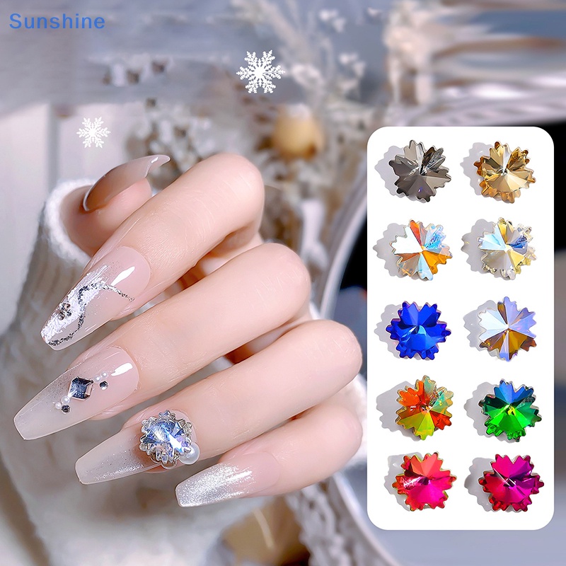 Bộ 10 Hạt Cườm Trang Trí Móng Tay 3D DIY