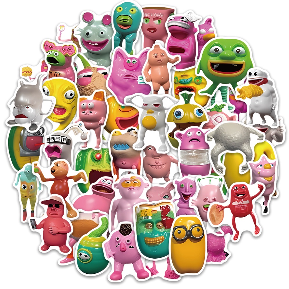 Bộ 50 Hình Dán 3D Trang Trí Vali, Điện Thoại, Laptop, Sổ Tay