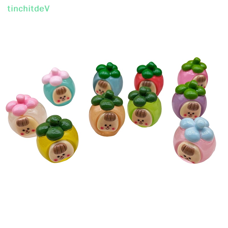 Bộ 2 Đồ trang trí Trái Xoài Hoạt Hình Mini Phát Sáng Dùng Trang Trí Tiểu Cảnh