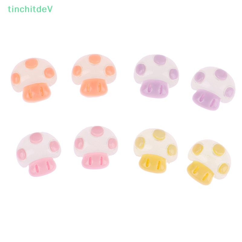 [TinchitdeV] Bộ 10 Cây Nấm Nhựa Resin Dạ Quang Dễ Thương Trang Trí Điện Thoại [Mới]
