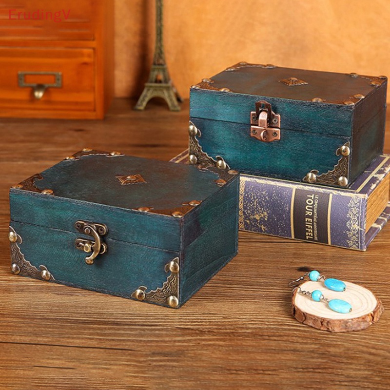 [ErudingV] Hộp Đựng Trang Sức Bằng Gỗ Trang Trí Kho Báu [Mới]