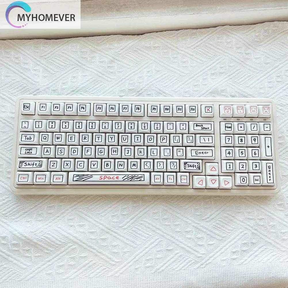 Bộ 125 Nút Thay Thế Bằng Nhựa PBT Cho Bàn Phím DIY