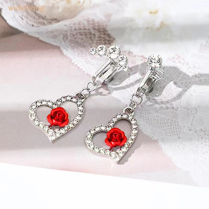 Khuyên Rốn Đính Đá Zircon Hình Hoa Hồng Thời Trang Cho Nữ