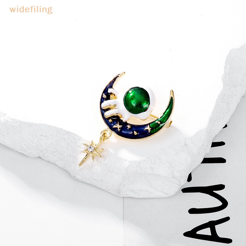 Ghim Cài Áo Hình Mặt Trăng / Phi Hành Gia / Mặt Trăng Thời Trang Cho Nữ