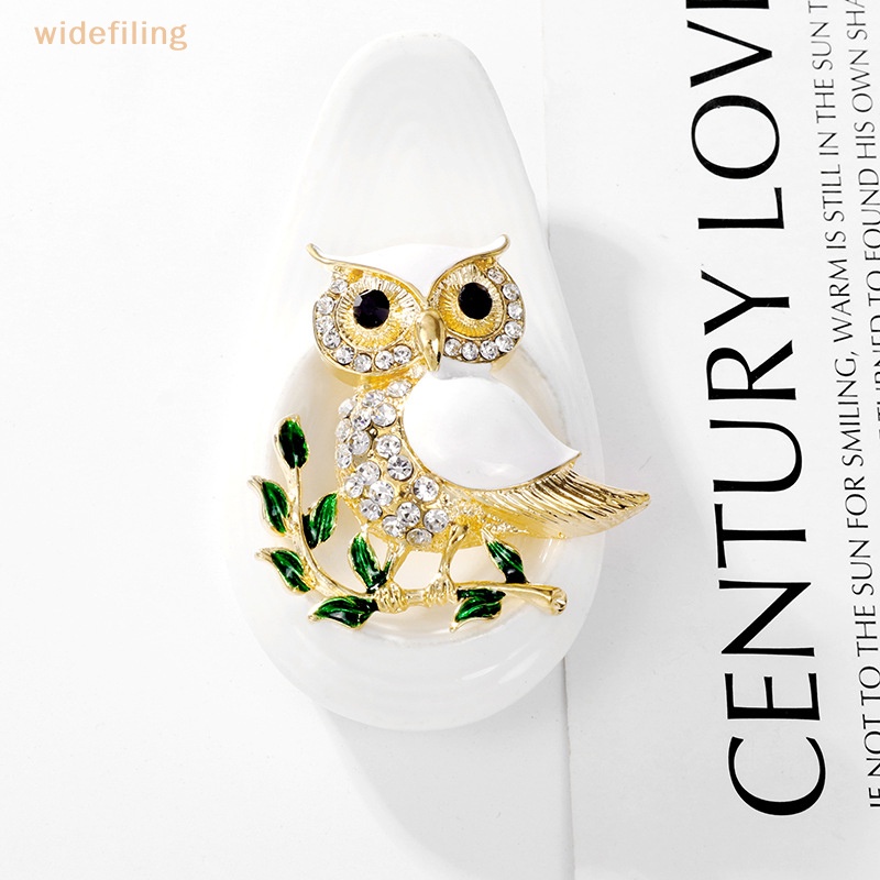 Ghim Cài Áo Hình Cú Mèo Đính Đá Thời Trang Cho Nữ