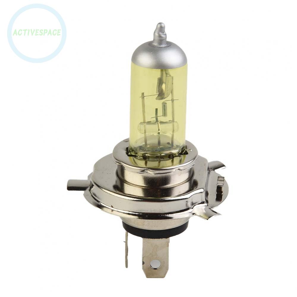 ⚡READYSTOCK⚡Headlamp Car 1pcs Halogen Bulb Waterproof DC 12V 6A Yellow H4 Xenon Headlight