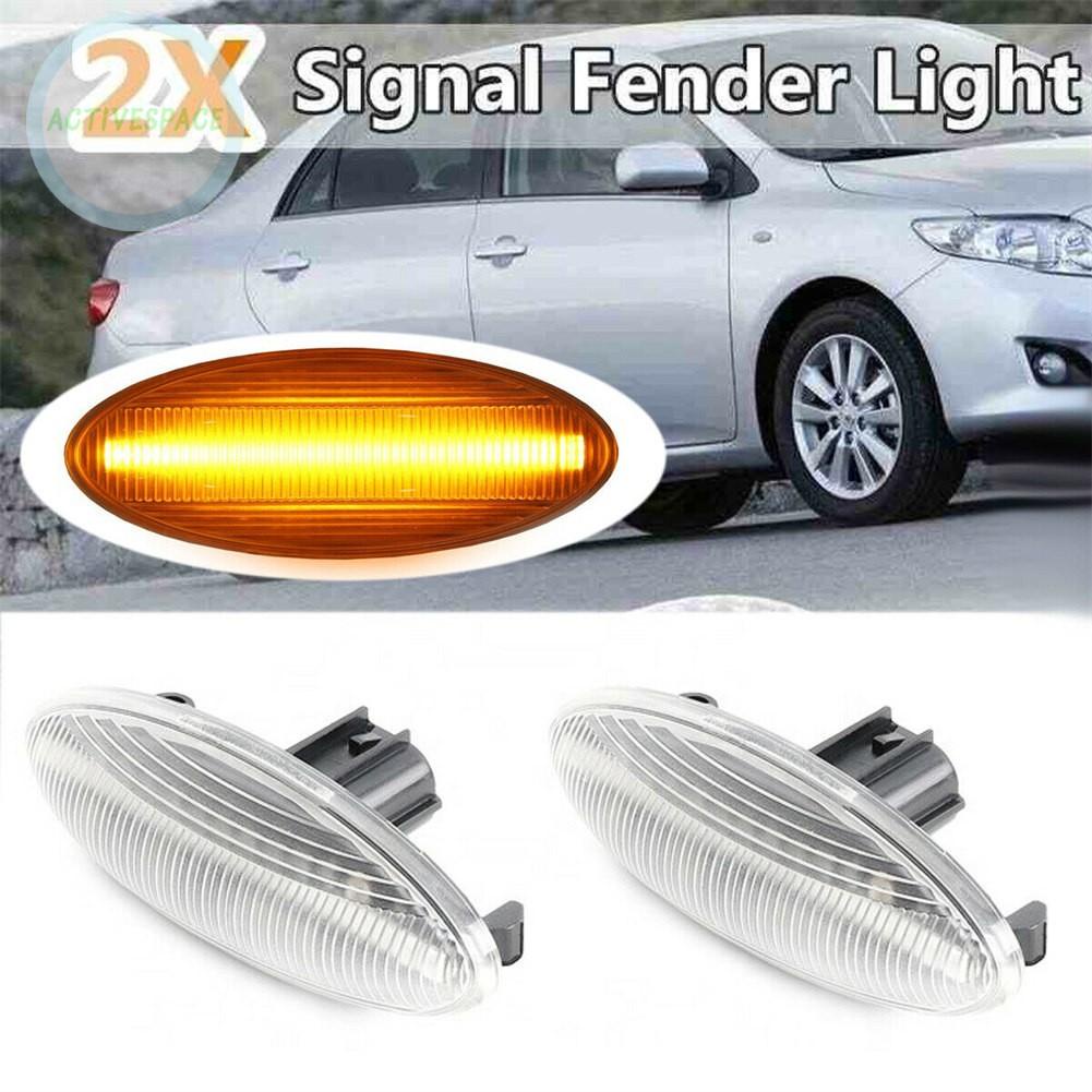 ⚡READYSTOCK⚡Side Indicator Lights 2pcs 50000Hours ABS Plastic Amber Clear Indicator