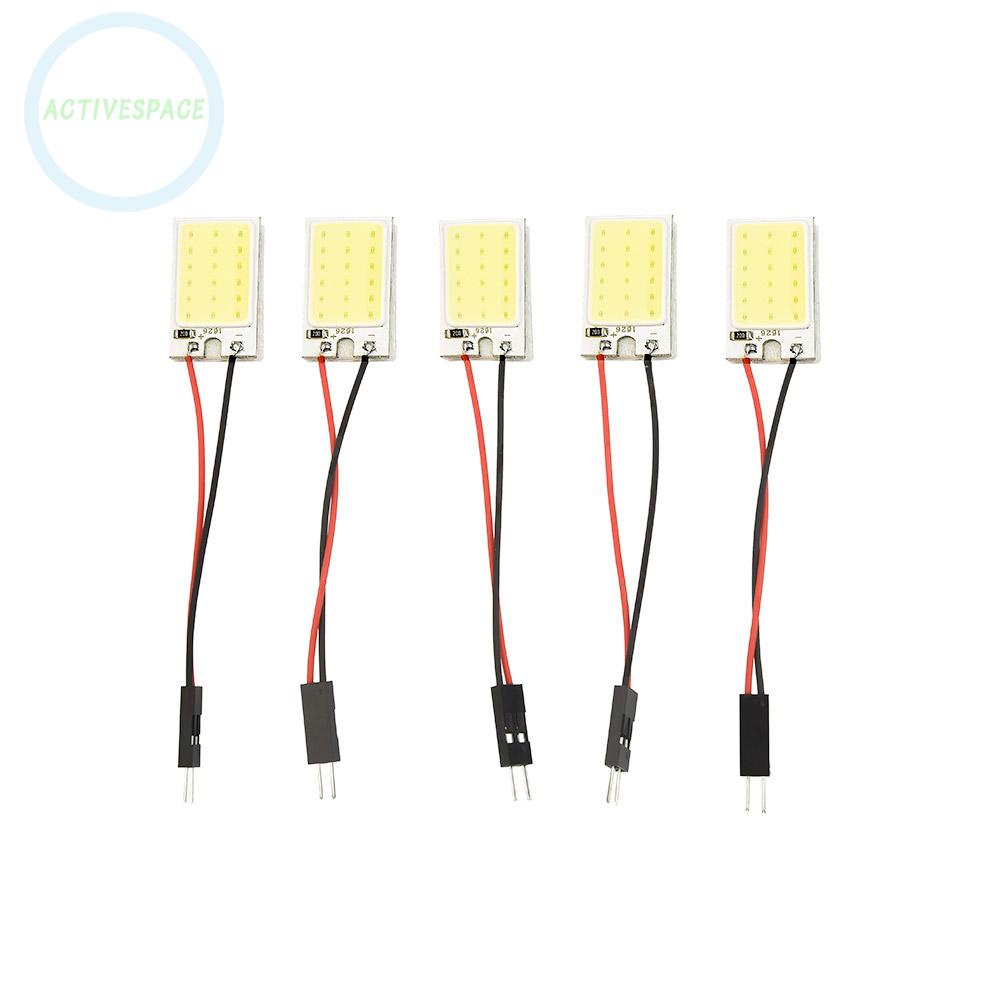 ⚡READYSTOCK⚡LED Panel Lights Parts Accessories 5pcs White COB 18LED Car Bulb T10 12V