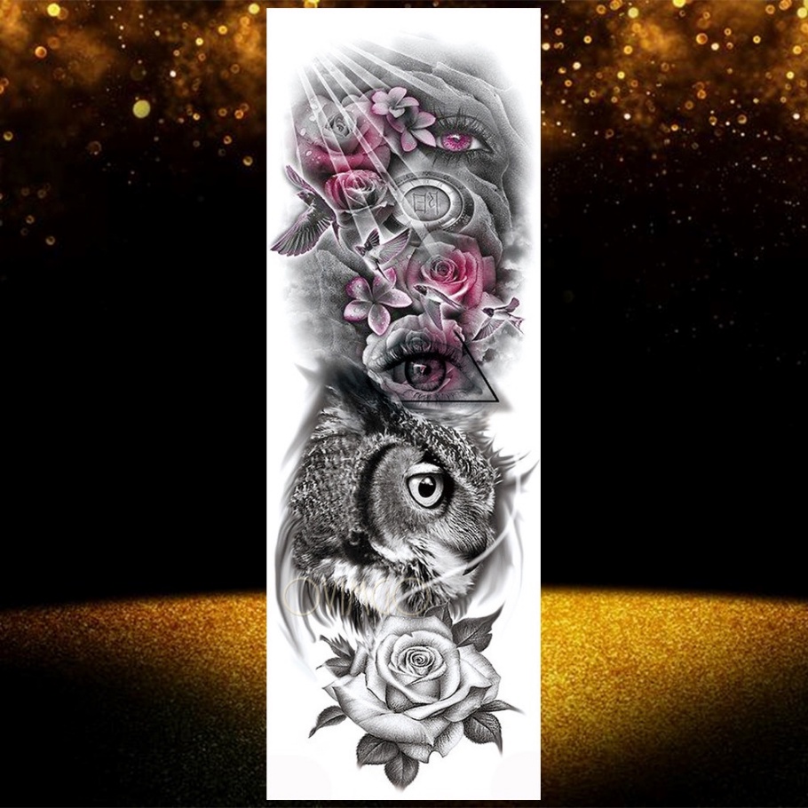 Hình Xăm Dán Tạm Thời Kiểu Bộ Lạc Ấn Độ Cánh Tay Lớn Mẫu Sư Tử Sacred Lion Thật Sự Thật Cho Nam Và Nữ well Hàng Có Sẵn