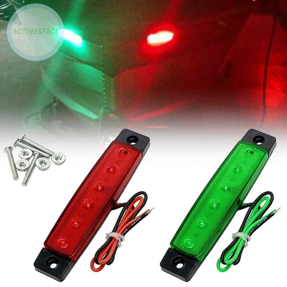 ⚡READYSTOCK⚡Indicator Light 12V-DC 120 lumens Red + Green Trailer Boat Stern Light