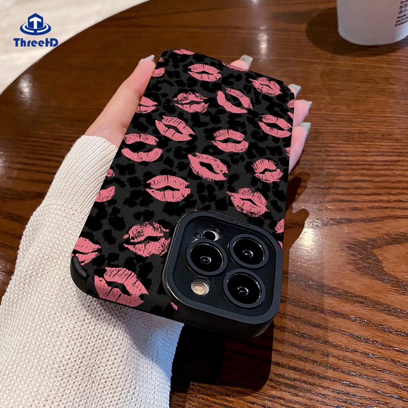 Ốp Điện Thoại Silicone Mềm Chống Sốc In Hình Đôi Môi Cho iPhone 14 13 12 11 Pro Max SE2020 X Xr Xs Max 8 7 Plus