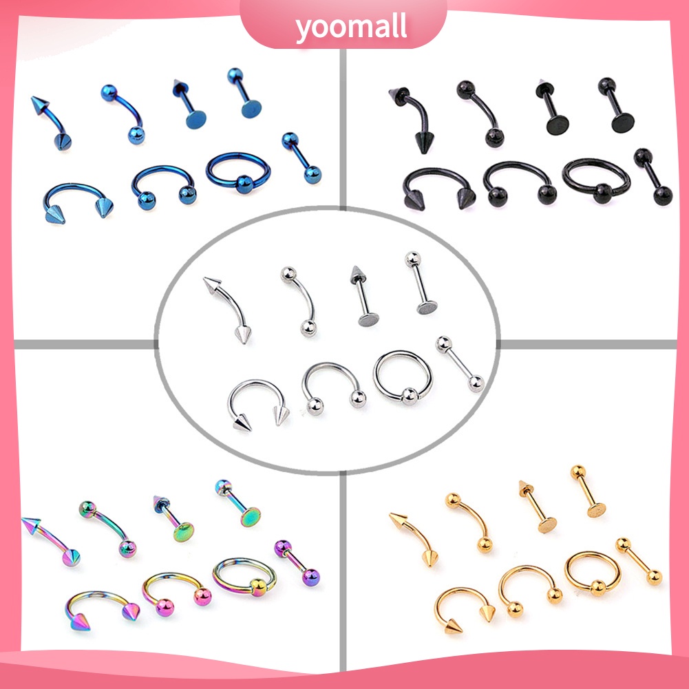 Set 8 Khuyên Xỏ Cơ Thể Thời Trang Cá Tính