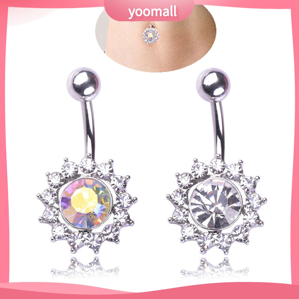 Khuyên Rốn Đính Đá Hình Hoa Quyến Rũ Cho Nữ