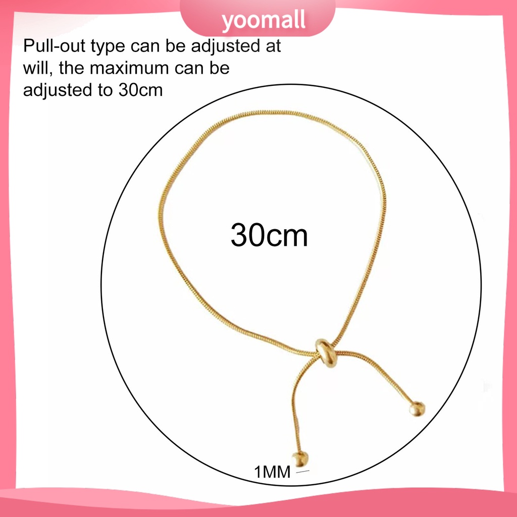 [YM] Lắc Chân Dây Xích Đơn Giản Nhẹ Nhàng Thoải Mái Mạ Điện Có Thể Điều Chỉnh Cho Nhà Ở