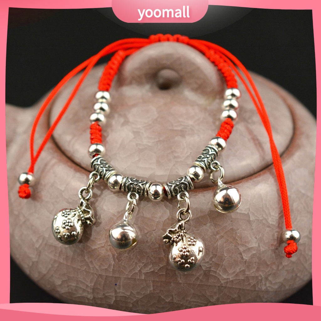 Vòng Đeo Tay Chuỗi Hạt Hình Bắp / Ngựa / Voi Bằng Cotton Thời Trang Năm Mới