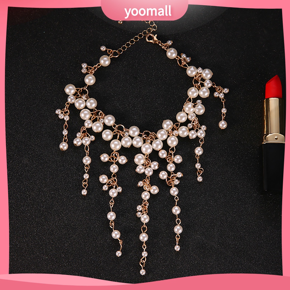 Vòng Đeo Tay Chuỗi Hạt Giả Ngọc Trai Thời Trang Dành Cho Nữ