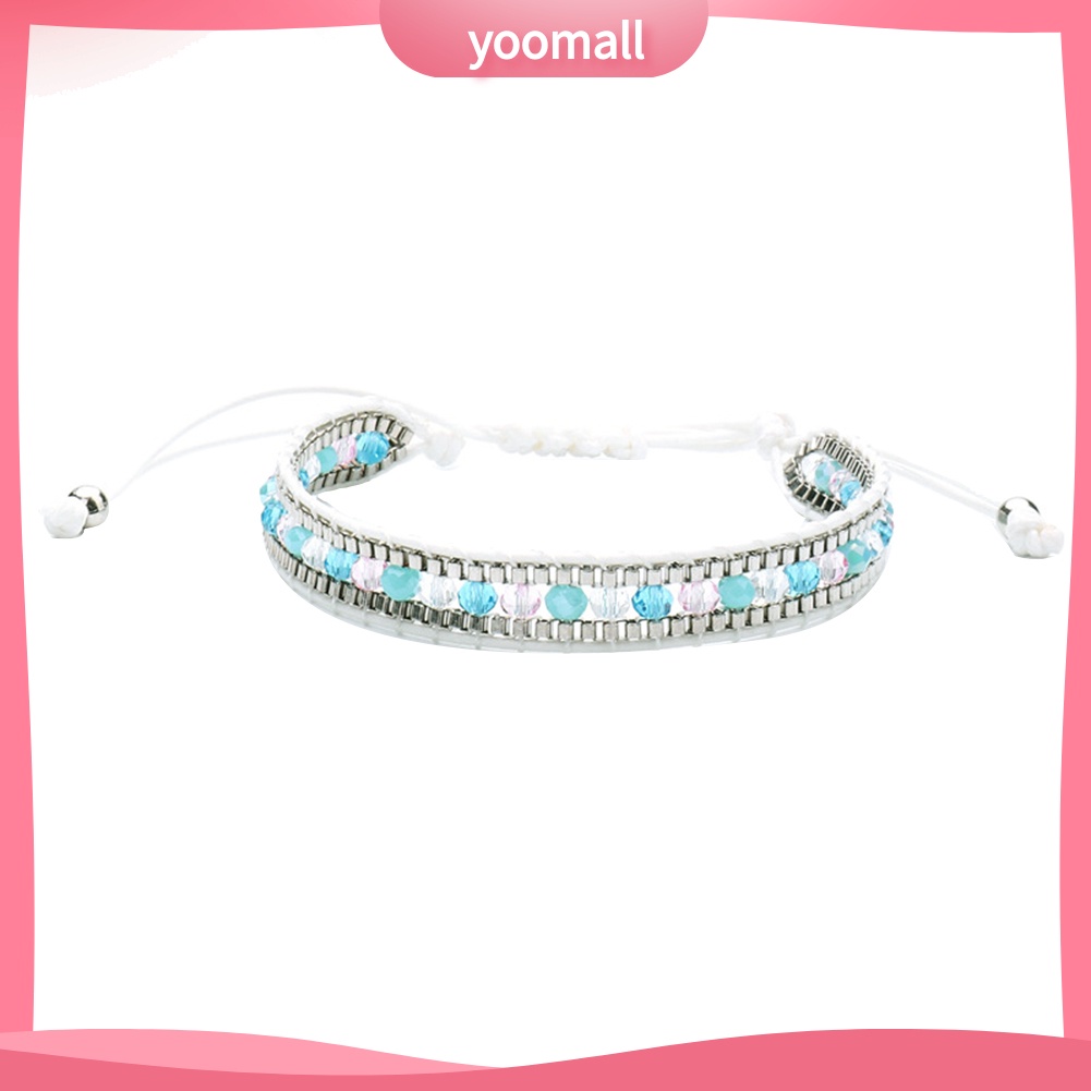 Vòng Tay Dây Sáp Xỏ Hạt Phong Cách Bohemian Thời Trang Đi Biển Mùa Hè Cho Nữ