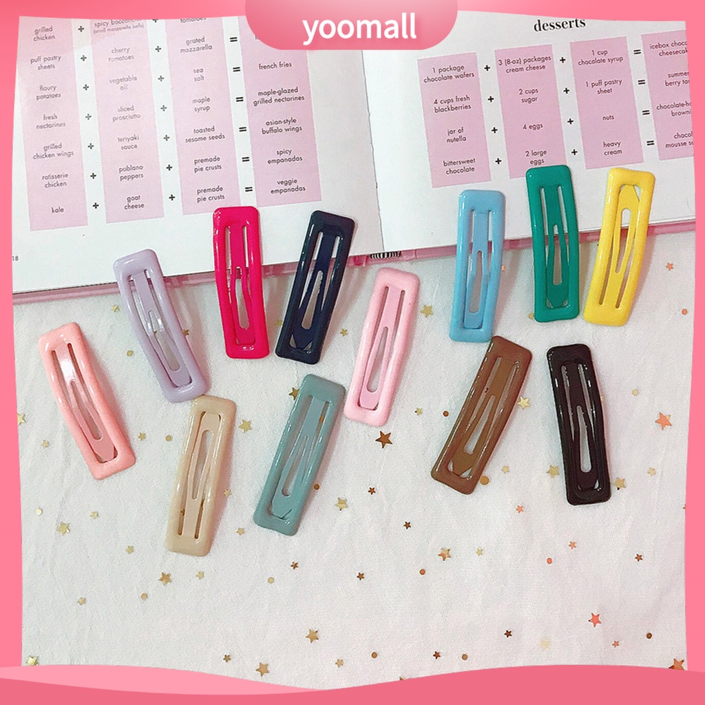 Kẹp Tóc Dạng Bấm Màu Kẹo Thời Trang Cho Nữ