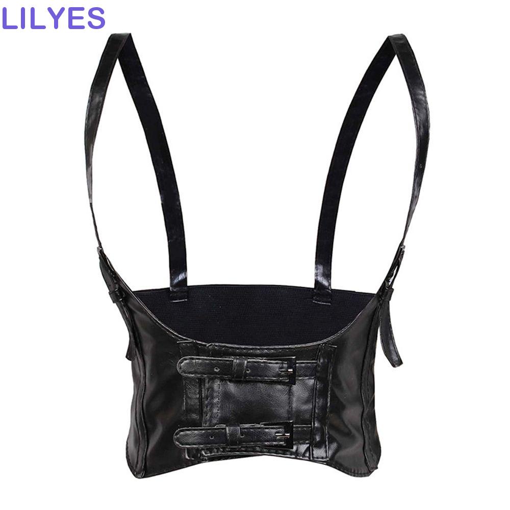 LILYES Thắt Lưng Bản Rộng Có Khóa Kim Loại Phong Cách Vintage Hàn Quốc