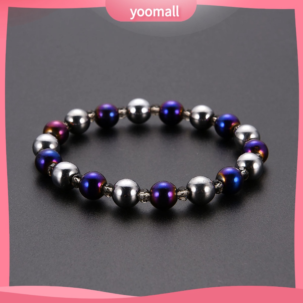 Vòng Tay Chuỗi Hạt Đá Hematite Thay Đổi Màu Sắc Dành Cho Nam Và Nữ