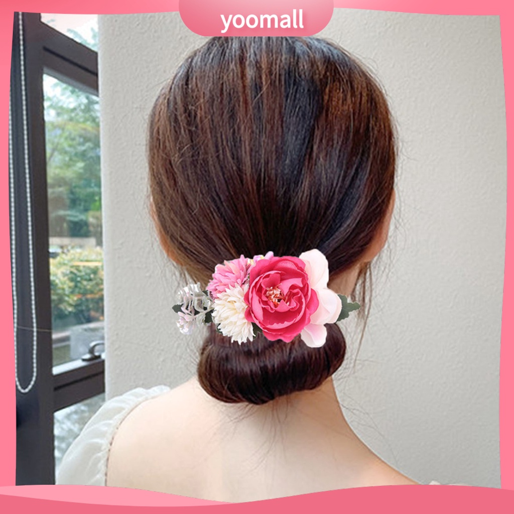 Lược Cài Tóc Hình Hoa Lá Handmade Cho Cô Dâu