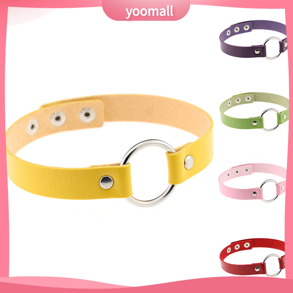 Vòng Cổ Choker Giả Da Viền Đinh Tán Thời Trang Cá Tính