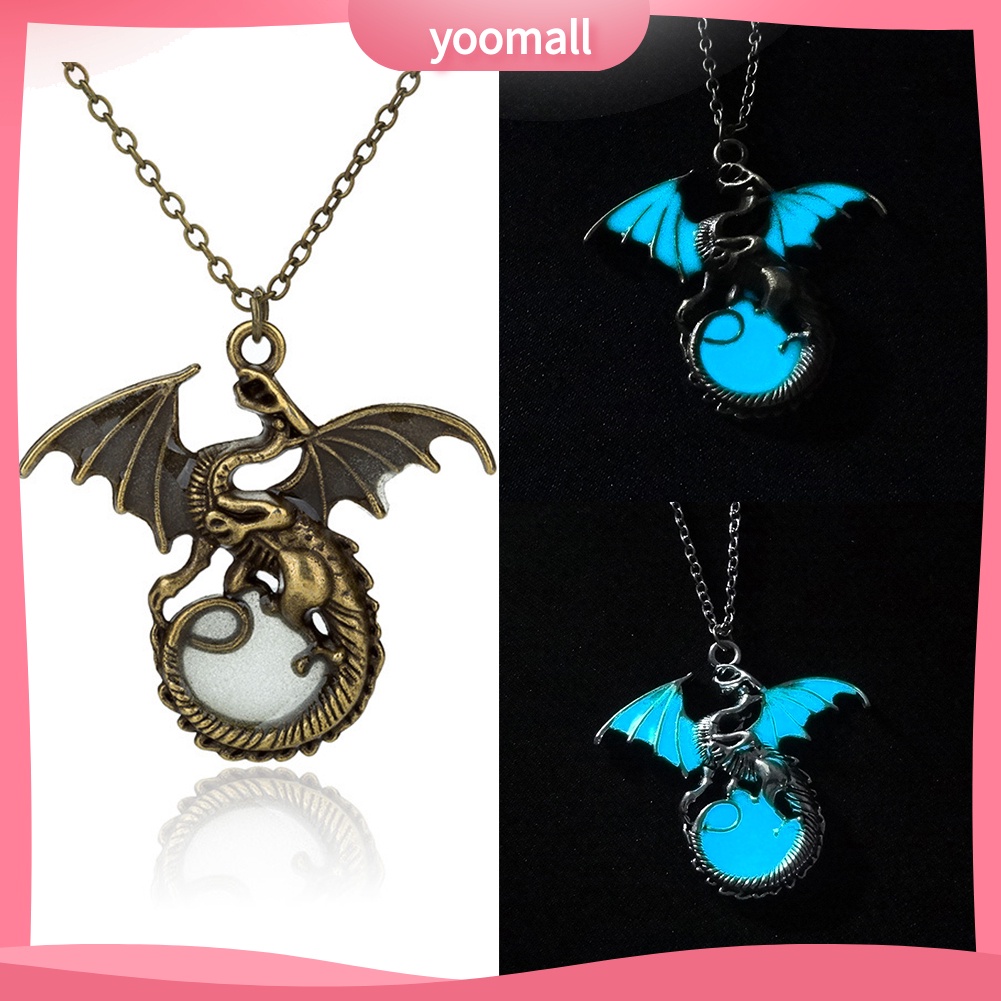 [YM] Vòng cổ Mặt Phát Sáng Trong Bóng Tối Cổ Điển Quyến Rũ