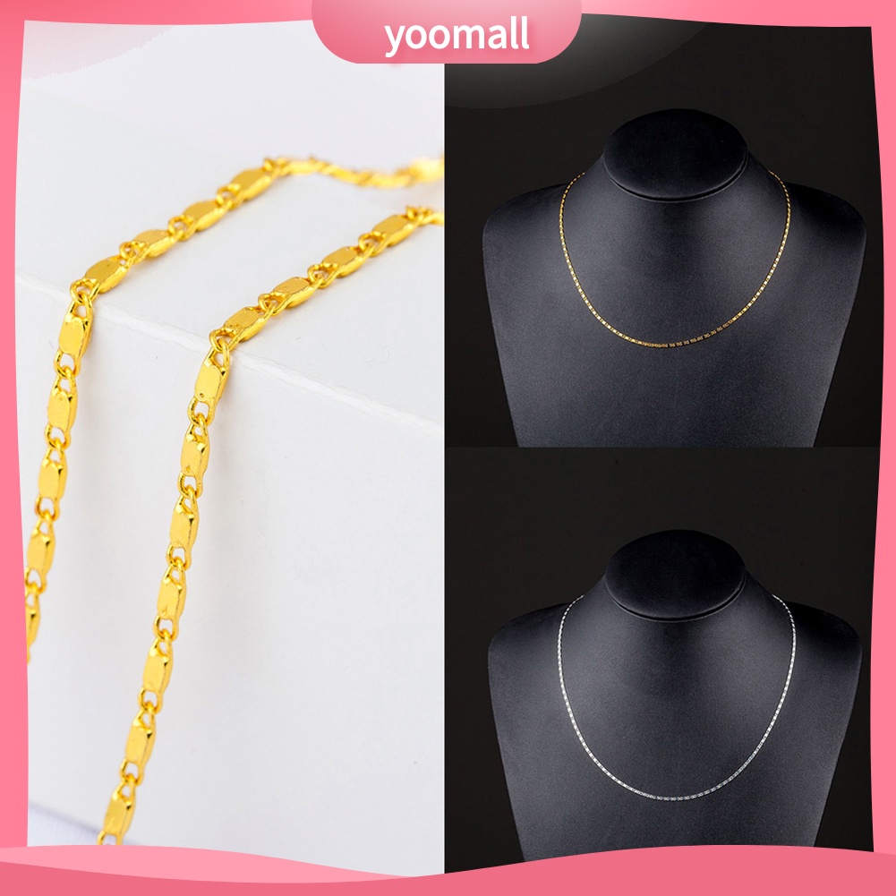 Vòng cổ Sợi Xích 16-30 inch 2mm Thời Trang Cá Tính Cho Nam Và Nữ