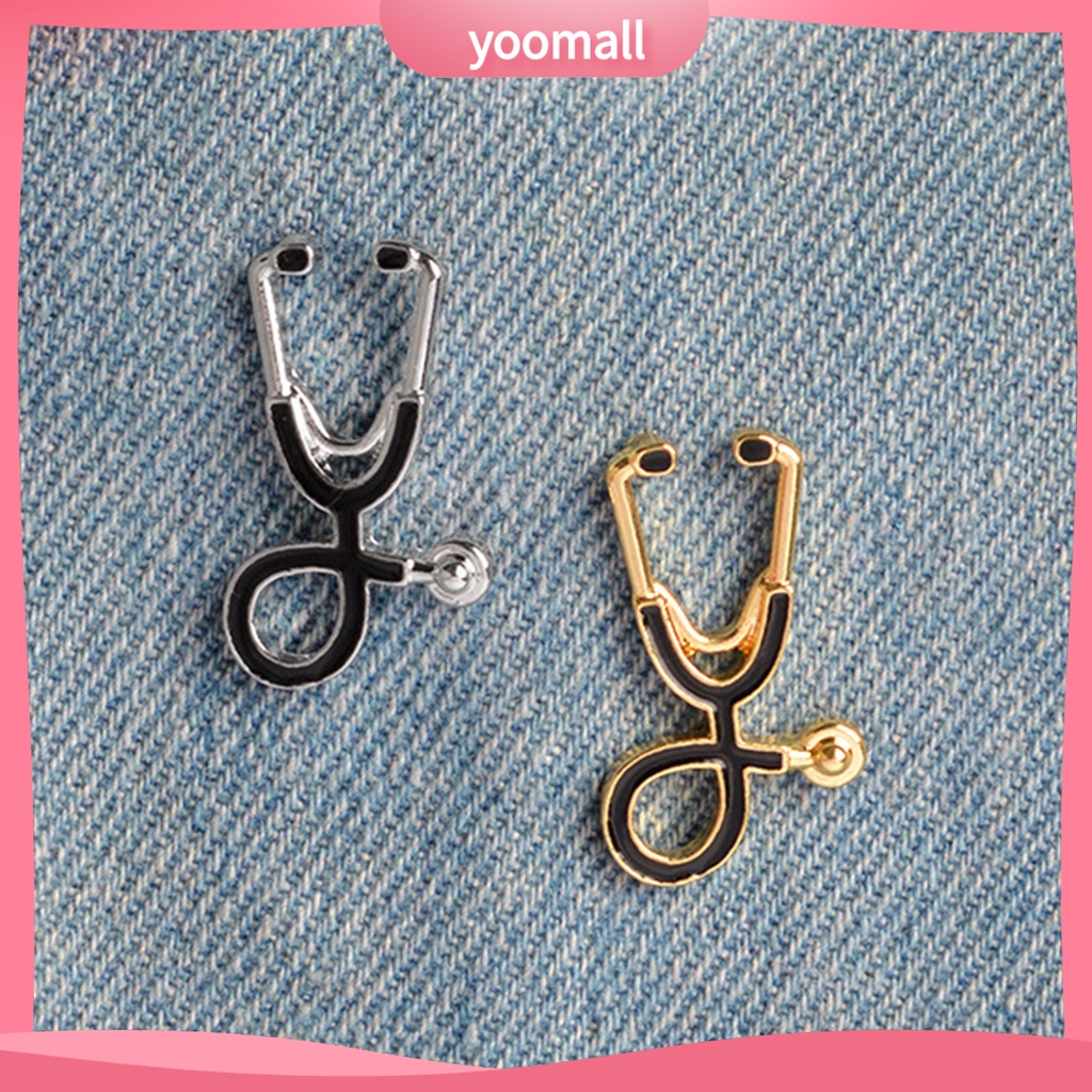 Ghim Cài Áo Hình Ống Nghe Bác Sĩ Hoạt Hình Sáng Tạo Dễ Thương