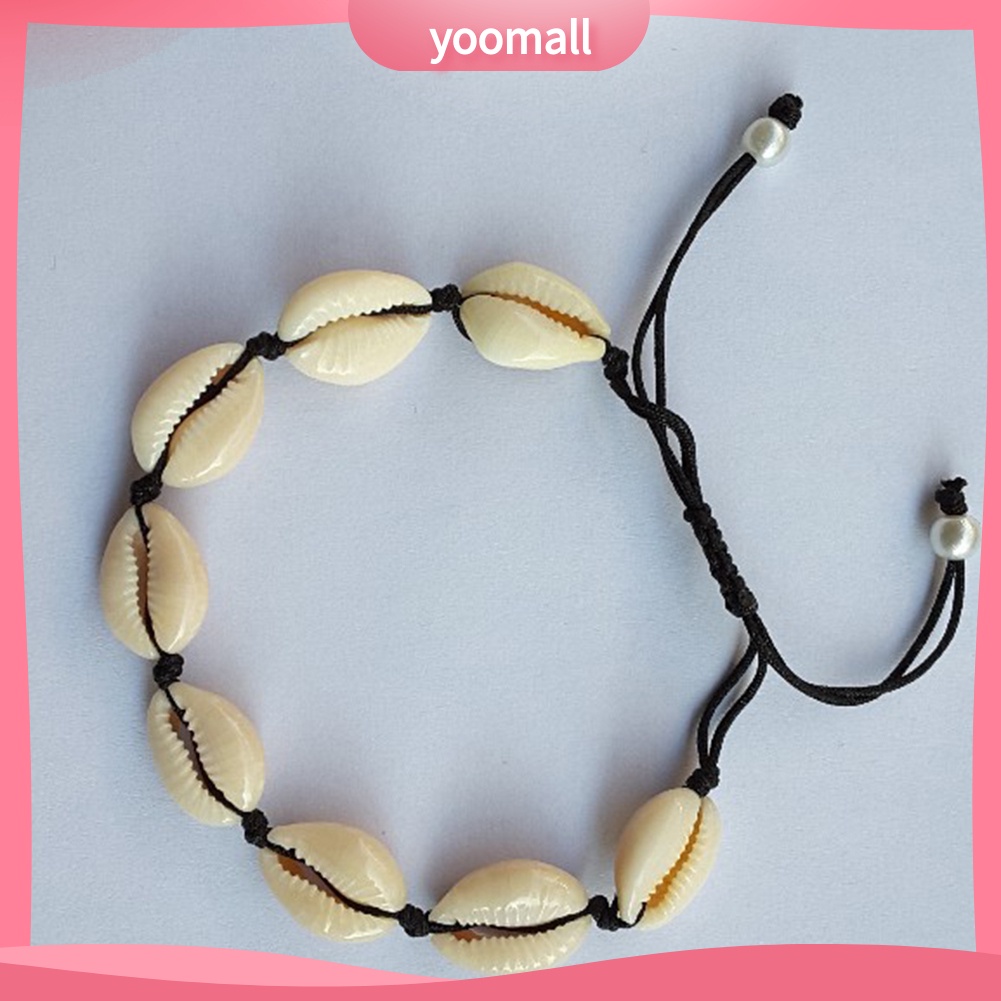 Vòng cổ / Lắc Chân Mặt Hình Vỏ Sò Đính Ngọc Trai Nhân Tạo Thời Trang Dành Cho Nữ